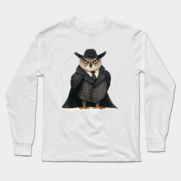 The Owl Mafia Long Sleeve T-Shirt by aphian